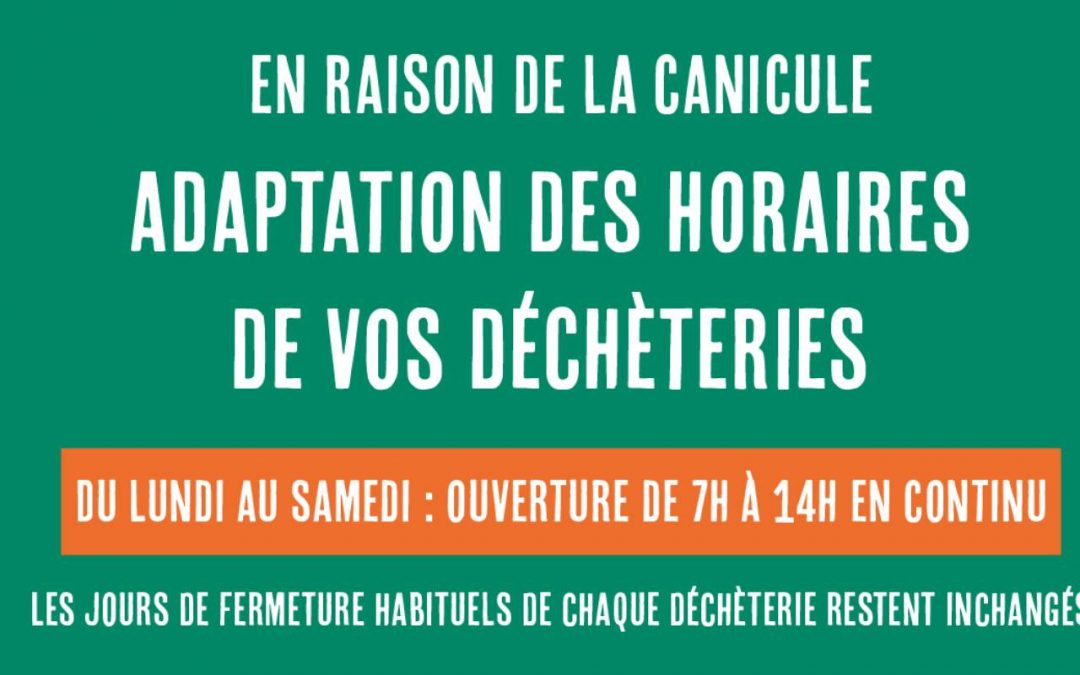 Adaptation exceptionnelle des horaires